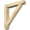 Ekena Millwork Traditional Craftsman Rough Sawn Bracket w/ Offset Brace, Douglas Fir, 6"W x 34"D x 34"H BKT0604X34X34TRA04RDF - alternate 1